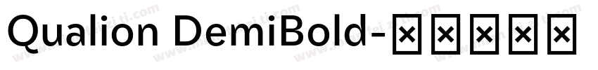 Qualion DemiBold字体转换
